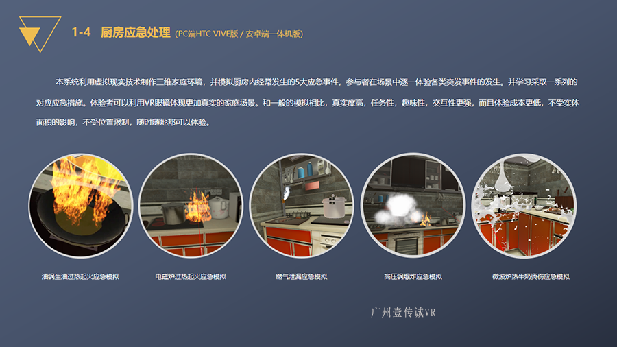 VR消防多場景模擬、VR消防虛擬系統(tǒng)、VR消防多場景模擬、VR廚房應急處理