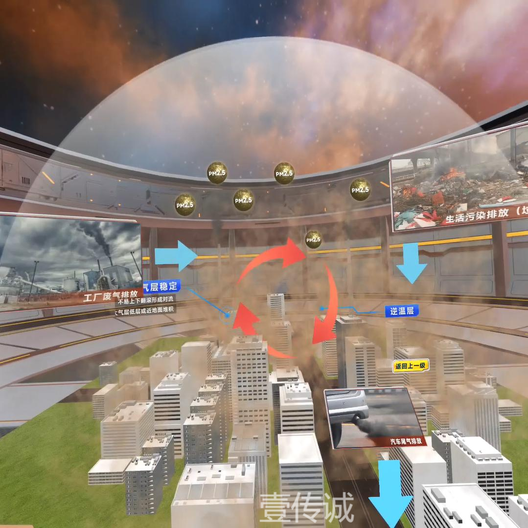VR霧霾模擬,VR自然災(zāi)害,VR霧霾科普