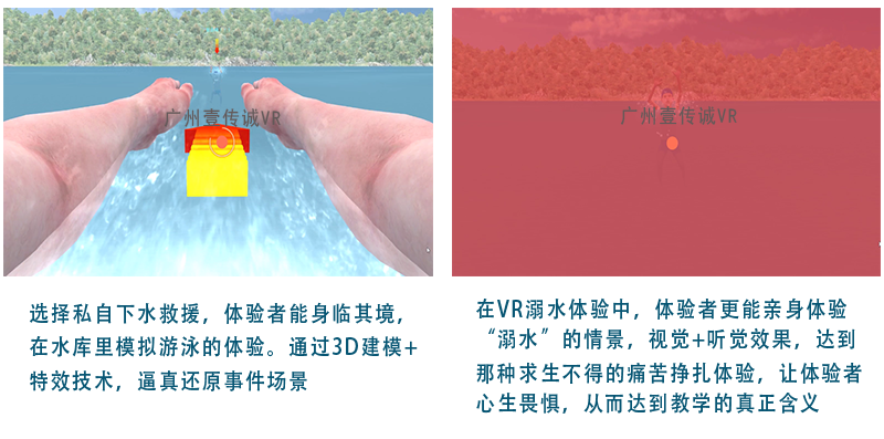 廣州壹傳誠VR VR防溺水 VR防溺水教育 VR虛擬溺水體驗